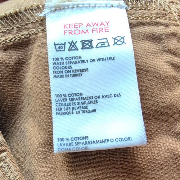 BDG Urban Outfitters Cargo Khaki Denim Canvas Mini Skirt Carpenter Tan/Camel M - Picture 7 of 7